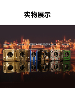 Nuevo Cortador de Cigarros Plegable Multifuncional 4 en 1 de Lujo Portátil con Botón Metálico en Forma de V y Doble Cuchilla, Regalo Empresarial - Product Image 6
