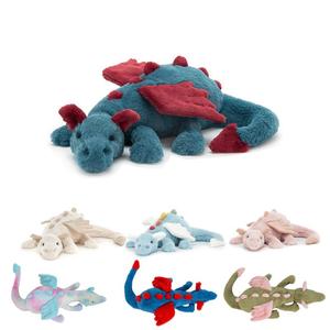 Simpatico cartone animato arcobaleno Matcha Dragon peluche piccolo cielo drago volante bambole di animali di pterosauro blu dinosauro - Product Image 2