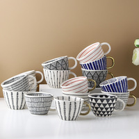 Mug à café en céramique rose doré créatif de haute qualité pour filles - Passe au lave-vaisselle et au micro-ondes - Cadeau