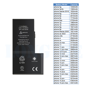 Smartphone intelligent, <span class=keywords><strong>batterie</strong></span> pour téléphone, ip 4 4s 5 5s <span class=keywords><strong>se</strong></span> 6 6s 6p 6sp 7p 8p plus x xr xs max 11 pro - Product Image 2