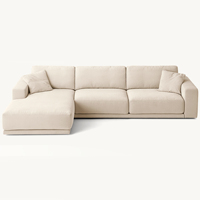 Luxuriöse Moderne Hochwertige Bequeme Wohnzimmermöbel für den Innenbereich: Handgefertigte Weiche L-Modulsofas