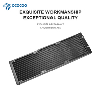 OCOCOO Radiateur en aluminium de 360mm avec ventilateur à roulement à billes PC Système de refroidissement par eau pour serveur CPU dans boîtier d'ordinateur Machine laser 12V