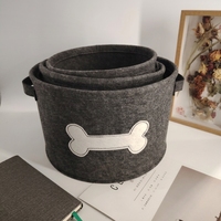 Bacs de rangement en feutre empilables, durables, écologiques, avec poignées, design minimaliste, couleur personnalisable, pour livres, magazines, rangement d'entrée