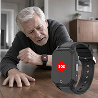 Montre connectée GPS 4G, écran carré, appels vidéo, surveillance de la santé, étanche IPX7, soins aux personnes âgées, bandes mondiales, certifiée CE