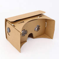 Lunettes 3D universelles, boîte de réalité virtuelle pliable en carton DIY pour films 3D, jeux, éducation