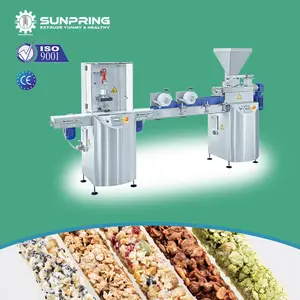 Línea de producción de barras de sésamo SunPring, línea de producción de barras de nutrición, máquina para hacer barras de proteína