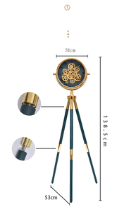 Orologio da Terra con Ingranaggi in Movimento Stile Europeo, Design Moderno in Metallo per Arredamento Soggiorno - Product Image 4