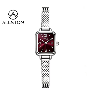 Relojes de Pulsera de Alta Calidad para <span class=keywords><strong>Mujer</strong></span>, Esfera Cuadrada, Correa de Acero, Color Rosa Plateado, Reloj Romano para <span class=keywords><strong>Mujer</strong></span>, Reloj de Pulsera Elegante para Negocios, Esfera Rosa Suave para Chica - Product Image 3