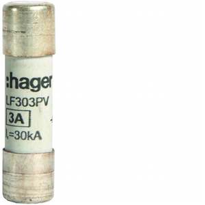 LF303PV ปรับแต่งได้ด้วยฟิวส์โซลาร์เซลล์ Hagers ขนาด 10.3x38 3A 1000 V DC - Product Image 1