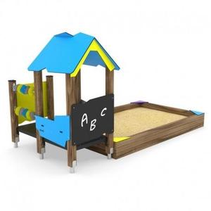 Casa de Juegos Infantil de PVC con Arenero para Jardín Exterior y Actividad Física - Product Image 1