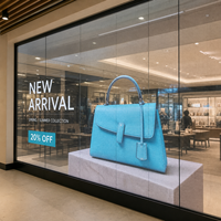 Écran LED transparent personnalisé en verre pour vitrine de magasin de détail