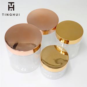 Tarros de Miel de Grado Alimenticio de 150ml y 250ml, Tarros Transparentes de Miel Ámbar para Exfoliante Corporal, Envases de 4oz y 8oz al por Mayor con Tapas Rosas - Product Image 2