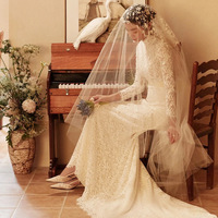 Gaun Pengantin Model Terbaru 2025 untuk Wanita, Ekor Pendek, Ukuran Besar, Meniruskan Tubuh, Model Fishtail Sederhana, Berbahan Lace, Tanpa Punggung, Cocok untuk Bepergian