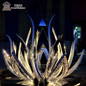 Kim loại sen nước đài phun nước bằng thép không gỉ nước đài phun nước tác phẩm điêu khắc nước Tính năng - Product Image 4