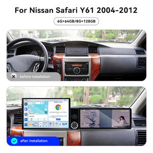หน้าจอ Foforfor ขนาด 13.1 นิ้ว + 12.3 นิ้ว สำหรับรถยนต์นิสสัน ซาฟารี Y61 ปี 2004-2012 รองรับ Wireless Carplay ระบบ <span class=keywords><strong>Android</strong></span> 15 วิทยุติดรถยนต์ สเตอริโอ GPS DSP 360 4G OEM - Product Image 5