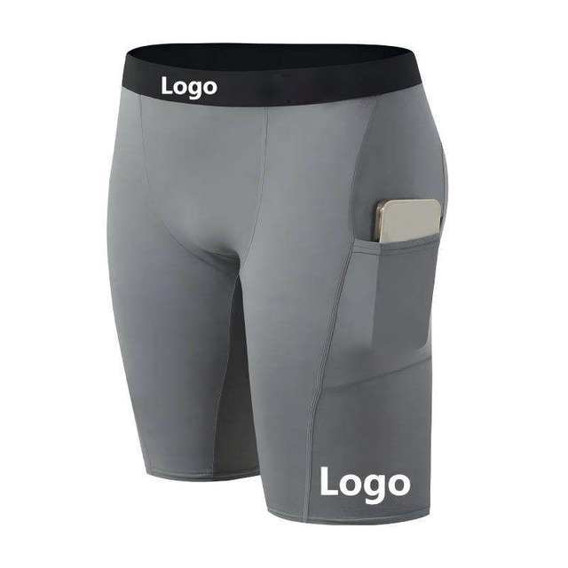Compression Shorts Men Running Training Athletics  Tight Base Layer With Pocket Gym  Short