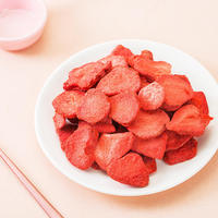 Huaran Lyophilisé Fraise Tranches En Gros En Vrac Croustillant Naturel Fruits Snack Usine Saine Exportation Directe pour Boulangerie Thé