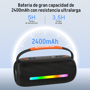2025 Venta caliente Booms 360 de alta potencia al aire libre Partybox Subwoofer RGB inalámbrico BT5.1 USB AUX altavoz inteligente batería sonido - Product Image 2