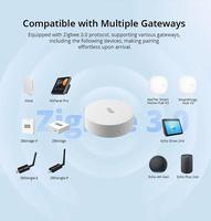 Capteur de température et d'humidité Zigbee SONOFF SNZB-02P, surveillance haute précision pour maison intelligente via EWeLink, compatible avec Alexa et Google