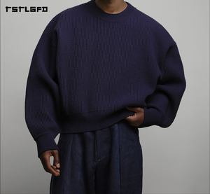 <span class=keywords><strong>Pull</strong></span> en cachemire pour homme de haute qualité, style Old Money, 100% cachemire, tricoté, coupe ample - Product Image 5
