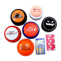 Tombol Suara Buzzer Prank Halloween, Tombol Bicara Suara Seram, Buzzer Suara untuk Permainan Trick or Treat