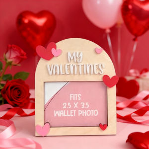 <span class=keywords><strong>Cornice</strong></span> Fotografica Mini PAFU 2026 per San Valentino, Design a <span class=keywords><strong>Cuore</strong></span> 3D in <span class=keywords><strong>Legno</strong></span> per Magnete da Frigo, Regalo di Anniversario e Ricordo Romantico - Product Image 2