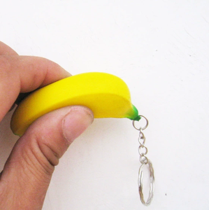 Custom Logo PU Banana <b>Stress</b> Ball Keychain Advertising Branded <b>Stress</b> Relief Toys - Product Image 3