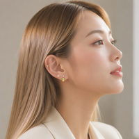 Boucles d'oreilles en acier inoxydable style Little Devil Maina Care Bears, clous d'oreilles colorés en zircon pour cartilage, lobe, tragus, hélix