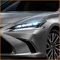 Pour Lexus ES 2018-2023, mise à niveau 2020, phare à LED à triple faisceau de haute spécification avec projecteur matriciel et clignotant dynamique séquentiel