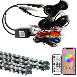 <span class=keywords><strong>Car</strong></span> Underglow Light RGB <span class=keywords><strong>Dream</strong></span> Color Chasing Strip Light Kit 4 PCS luce esterna impermeabile per auto con segnale di svolta di frenata - Product Image 3