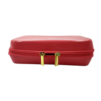 Trousse de maquillage personnalisée en EVA à coque rigide avec poignée portable Pochette cosmétique de voyage étanche avec porte-brosse Trousse de beauté OEM