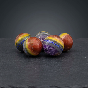 Natural Seven Chakra <b>Crystal</b> Sphere <b>Ball</b> Polished Gemstone Wholesale Manufacturer & Supplier From India - Product Image 2