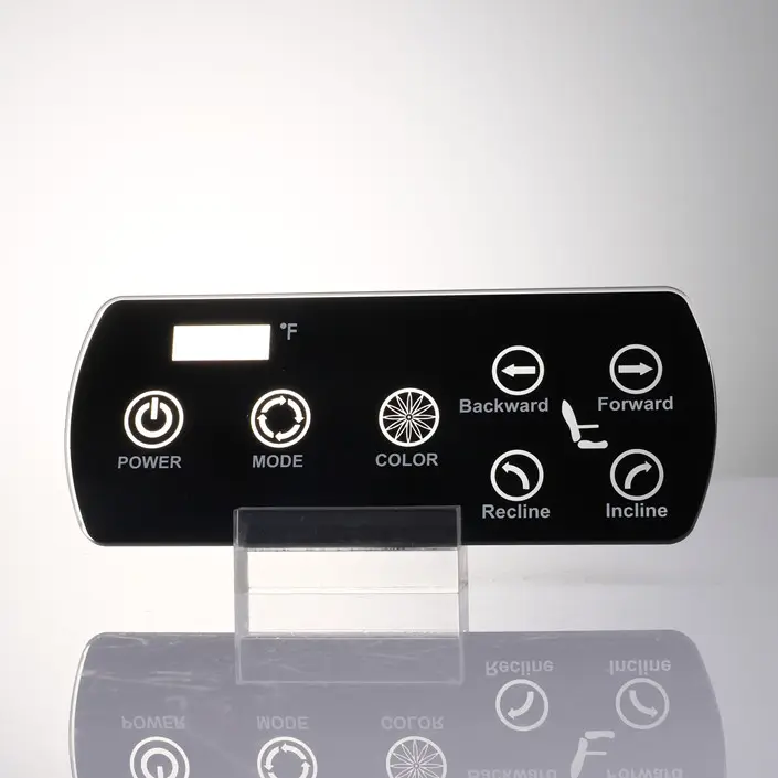 Gehärtetes Siebdruck glas Smart Touch Wand schalter LED Licht Glasscheibe