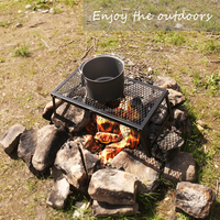 Vente d'usine en plein air Commercial rectangulaire pliant charbon de bois fumeur barbecue Grill Portable BBQ