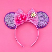 Vente en gros d'oreilles de souris inspirées de Raiponce, bandeaux pour cheveux de princesse, accessoires pour cheveux pour filles et enfants