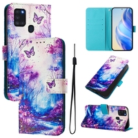 Imprimer Portefeuille Étui En Cuir Pour Samsung Galaxy A26 A36 A56 Drapeau Animal Papillon Fleur Stand Couverture De Téléphone