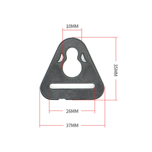 Plastic D <b>Ring</b> Triangular Buckle 26mm For Stroller Seat Adjustment 9kg Load Bearing - Product Image 3