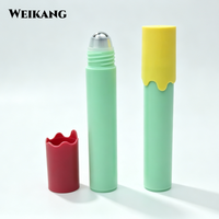 Flacon roll-on en plastique PP de 10 ml, 15 ml, 20 ml, 30 ml avec bille roulante en acier inoxydable pour huile essentielle, déodorant