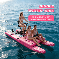 Vélo aquatique gonflable préféré avec grande plateforme flottante, vélo aquatique 3 places pour la mer, le lac, la rivière, loisirs, location d'équipement