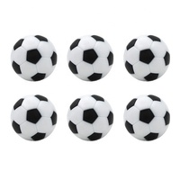 Accessoire de jeu de baby-foot complet, ballons de baby-foot de table noir et blanc de 36 mm