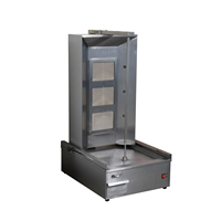Machine à shawarma à gaz à 3 brûleurs, machine à kebab commerciale pour restaurants avec grilloir vertical à gaz de haute qualité à vendre