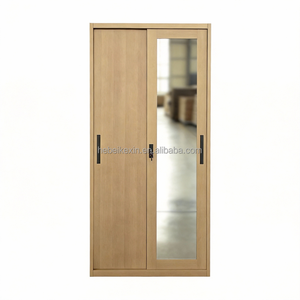 Armoire en acier personnalisée à 4 portes avec tiroirs <span class=keywords><strong>de</strong></span> rangement pour l'organisation des ensembles <span class=keywords><strong>de</strong></span> meubles <span class=keywords><strong>de</strong></span> chambre principale - Product Image 4