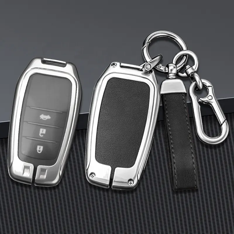 For Cars Key Cover Case For Toyota Land Cruiser 2023 Fashion Zinc Alloy China Wholesale Genuine Leather Car Key Cover