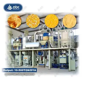 Beberapa model komersial Maize skala besar lengkap jagung grit membuat mesin untuk skala besar kecil tepung penggilingan