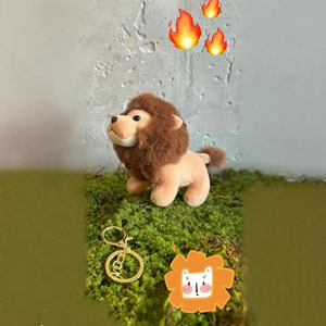 Nuevo Llavero de Peluche Realista de 4 Pulgadas del Rey León de la Sabana, Muñeco de Peluche para Máquina de Agarrar, Regalo para Estudiantes - Product Image 6