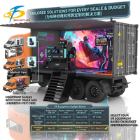 Camion simulateur de jeu mobile en plein air, combinaison de jeux VR, remorque de parc d'attractions personnalisée, service clé en main tout compris