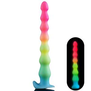Jouets sexuels pour adultes très demandés : Perles anales géantes en silicone souple, plug anal, godemiché en silicone moulé, à porter, extra longs - Product Image 2