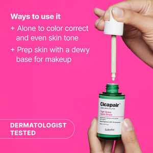 Sérum teinté <span class=keywords><strong>Cicapair</strong></span> <span class=keywords><strong>Tiger</strong></span> <span class=keywords><strong>Grass</strong></span> Camo Drops SPF 35 avec Centella Asiatica |   Teinture pour la peau |   Hybride de soins de la peau et de maquillage coréen - Product Image 4