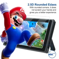 Protecteur d'écran pour Nintendo Switch avec emballage personnalisé, verre trempé étanche anti-rayures, installation en un clic, livraison directe