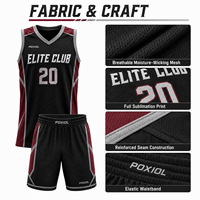 Tenues de basketball personnalisées pour compétition – Maillots et shorts sublimés pour équipes professionnelles – Tenues de match respirantes pour ligues – OEM